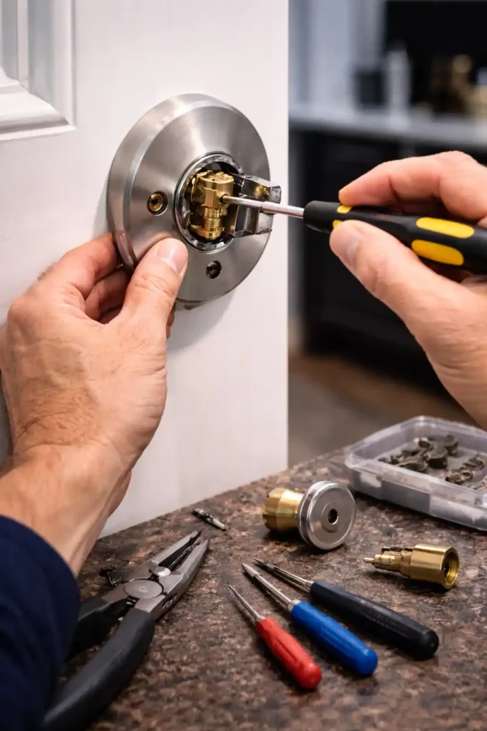 Door lock repair service by locksmith in Bengaluru