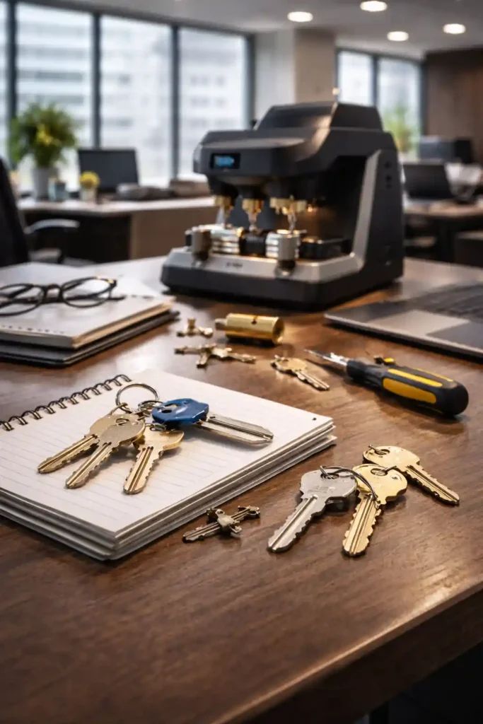 Office key duplication and commercial lock key service in Bengaluru